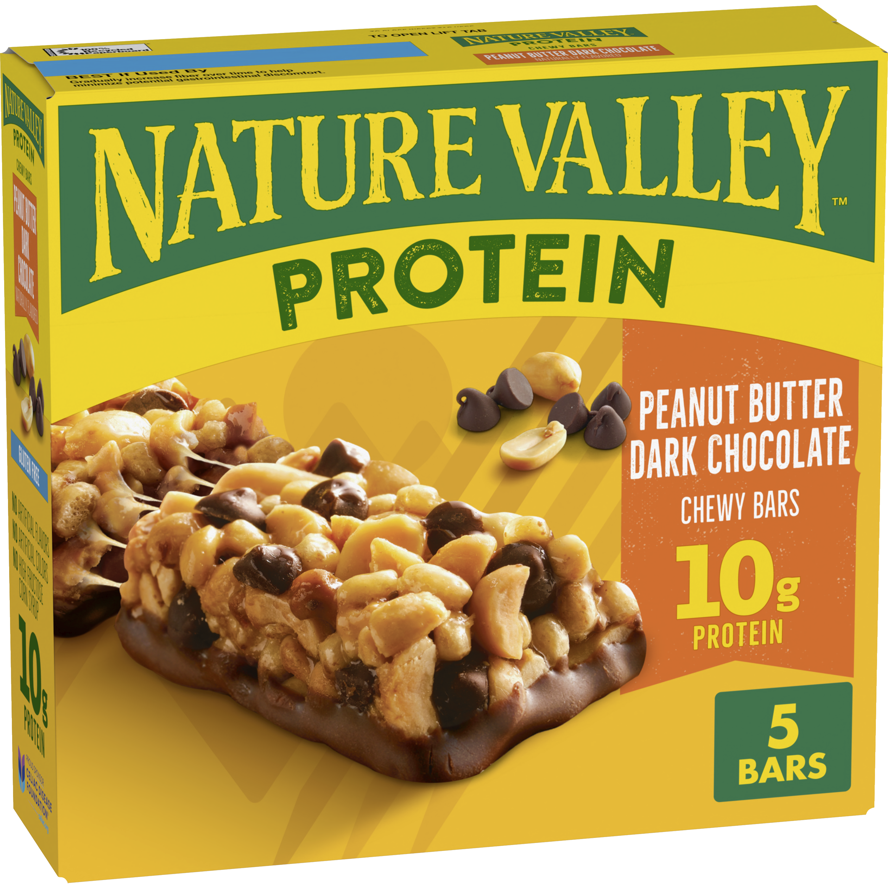 Peanut Butter Dark Chocolate Protein Chewy Bars | Clean Nutrition Support