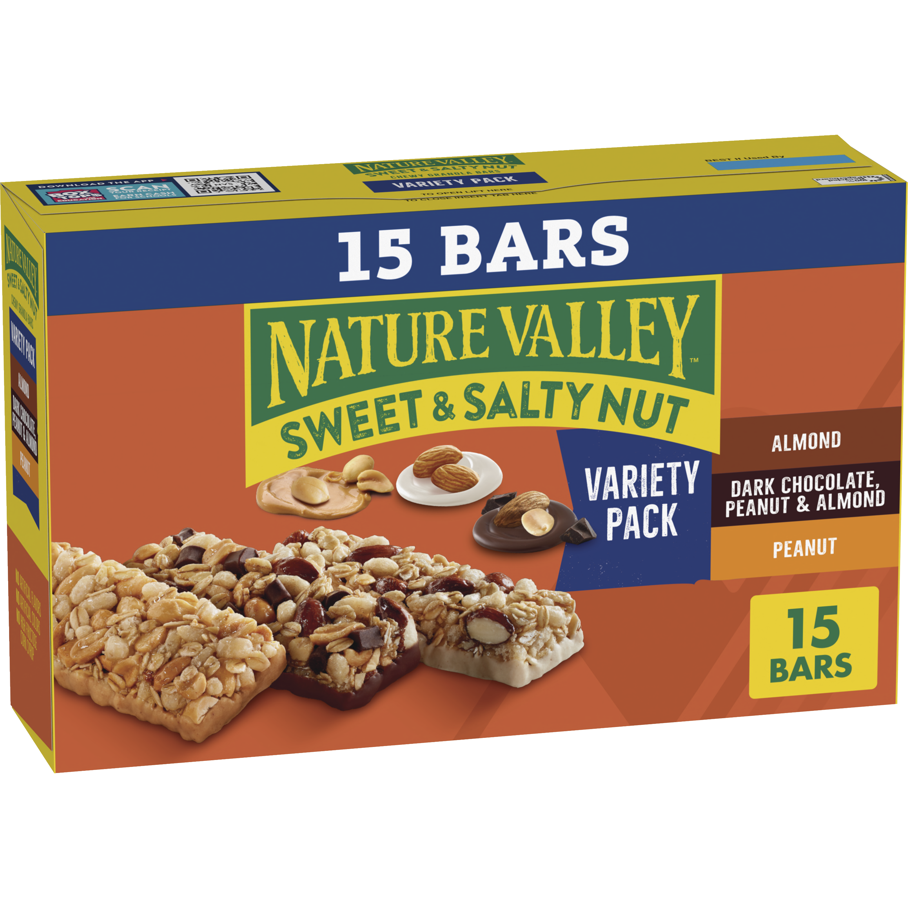 Dark Chocolate Peanut & Almond Sweet & Salty Nut Granola Bars 15ct | Everyday Pantry Favorite