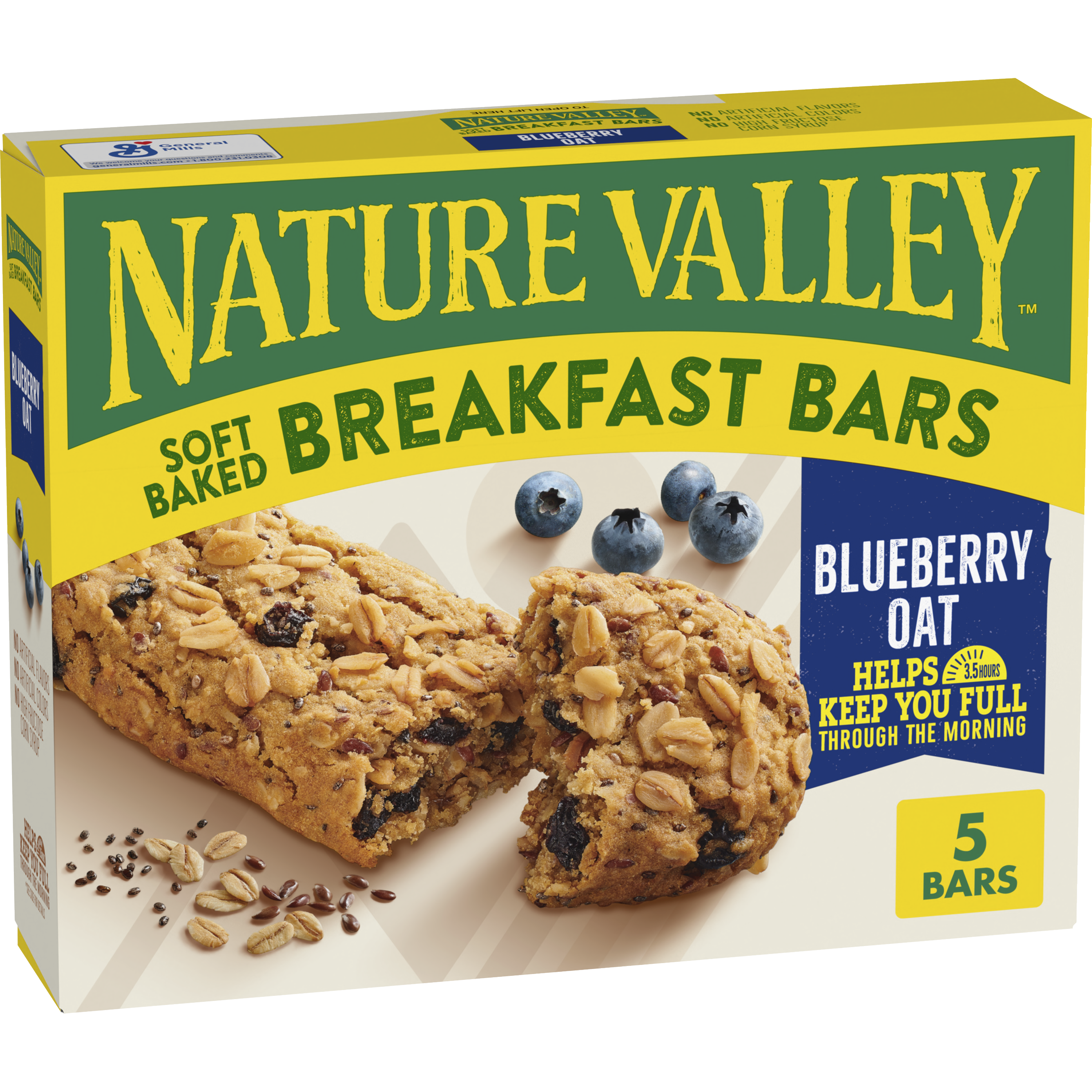 Blueberry Oat Soft Baked Breakfast Bars | Everyday Pantry Favorite