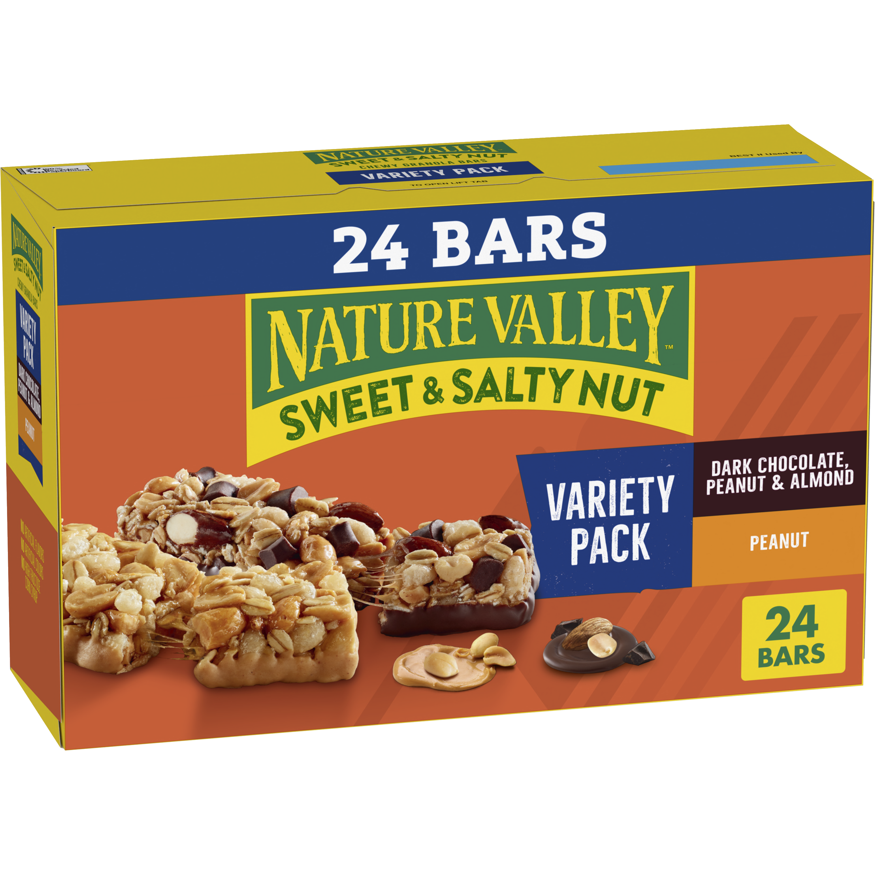 Dark Chocolate Peanut & Almond Sweet & Salty Granola Bars Variety Pack 24ct | Everyday Pantry Favorite