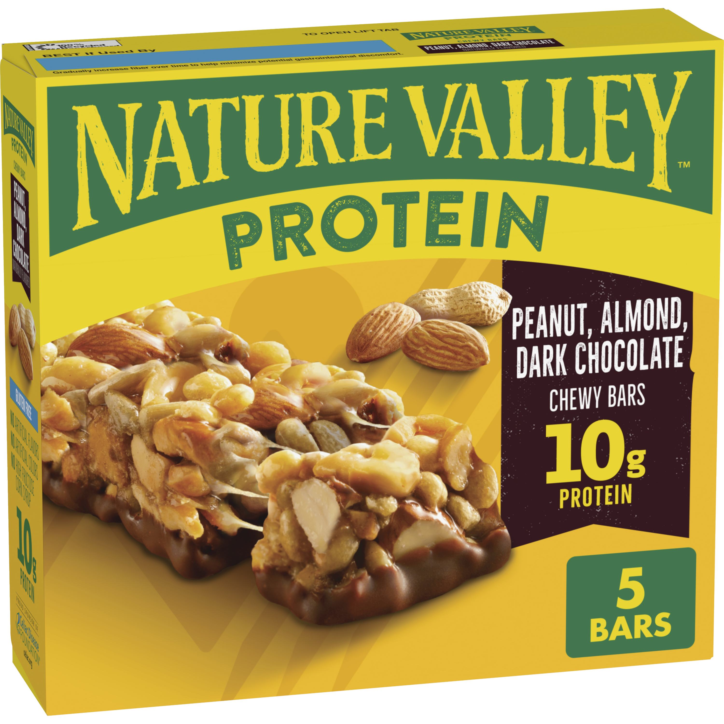 Peanut Almond & Dark Chocolate Protein Chewy Bars | Clean Nutrition Support