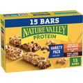Peanut Butter Dark Chocolate Salted Caramel Nut Almond & Protein Chewy Bars Variety Pack 15ct | Clean Nutrition Support