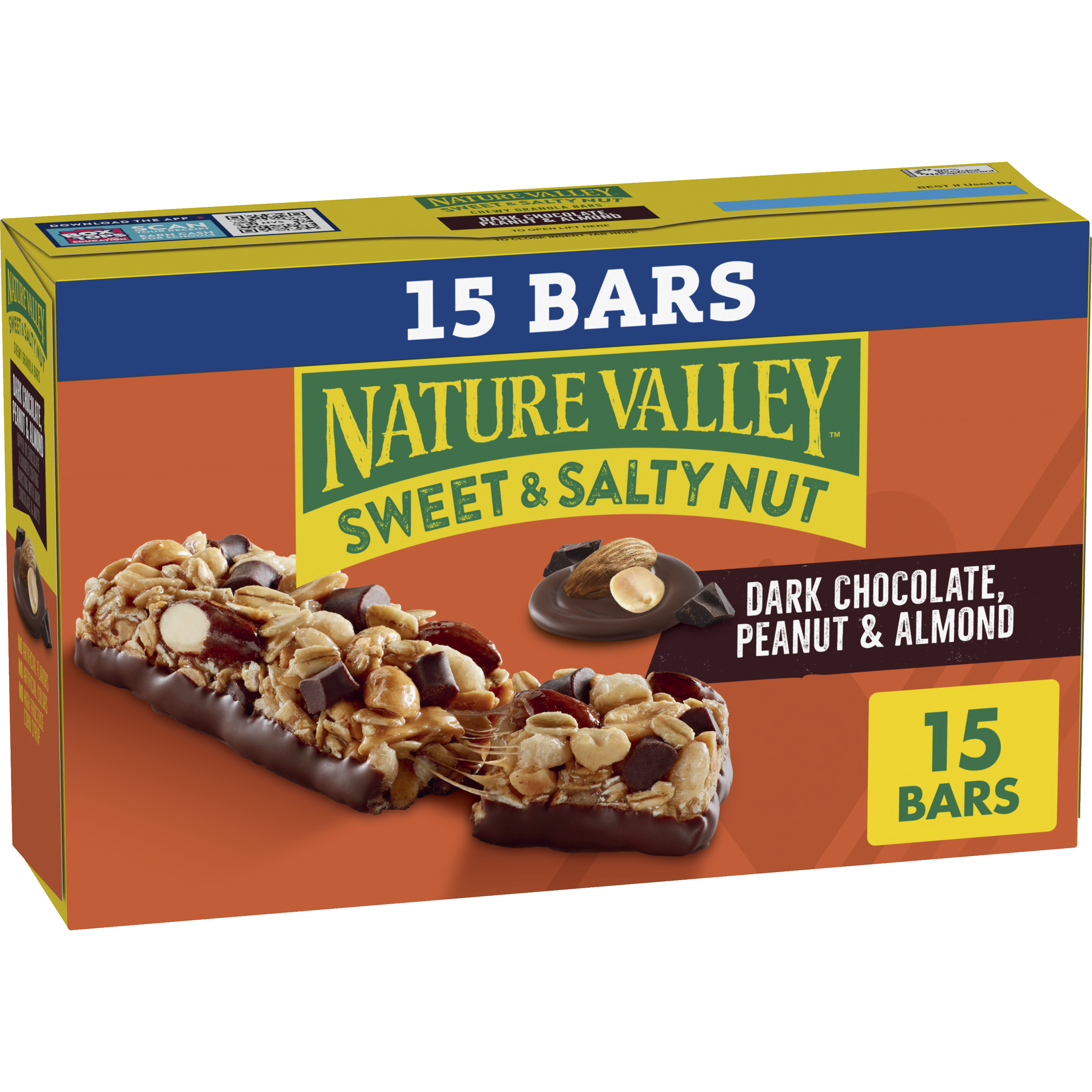 Dark Chocolate Peanut & Almond Sweet & Salty Nut Chewy Granola Bars 15ct | Everyday Pantry Favorite